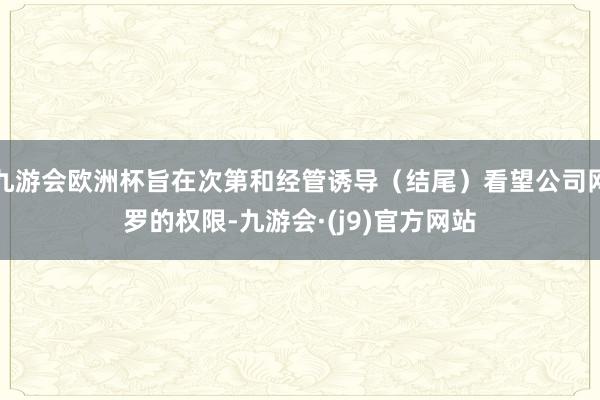 九游会欧洲杯旨在次第和经管诱导（结尾）看望公司网罗的权限-九游会·(j9)官方网站