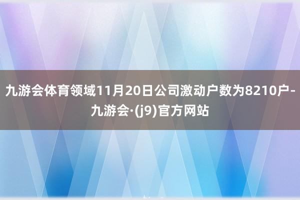 九游会体育领域11月20日公司激动户数为8210户-九游会·(j9)官方网站